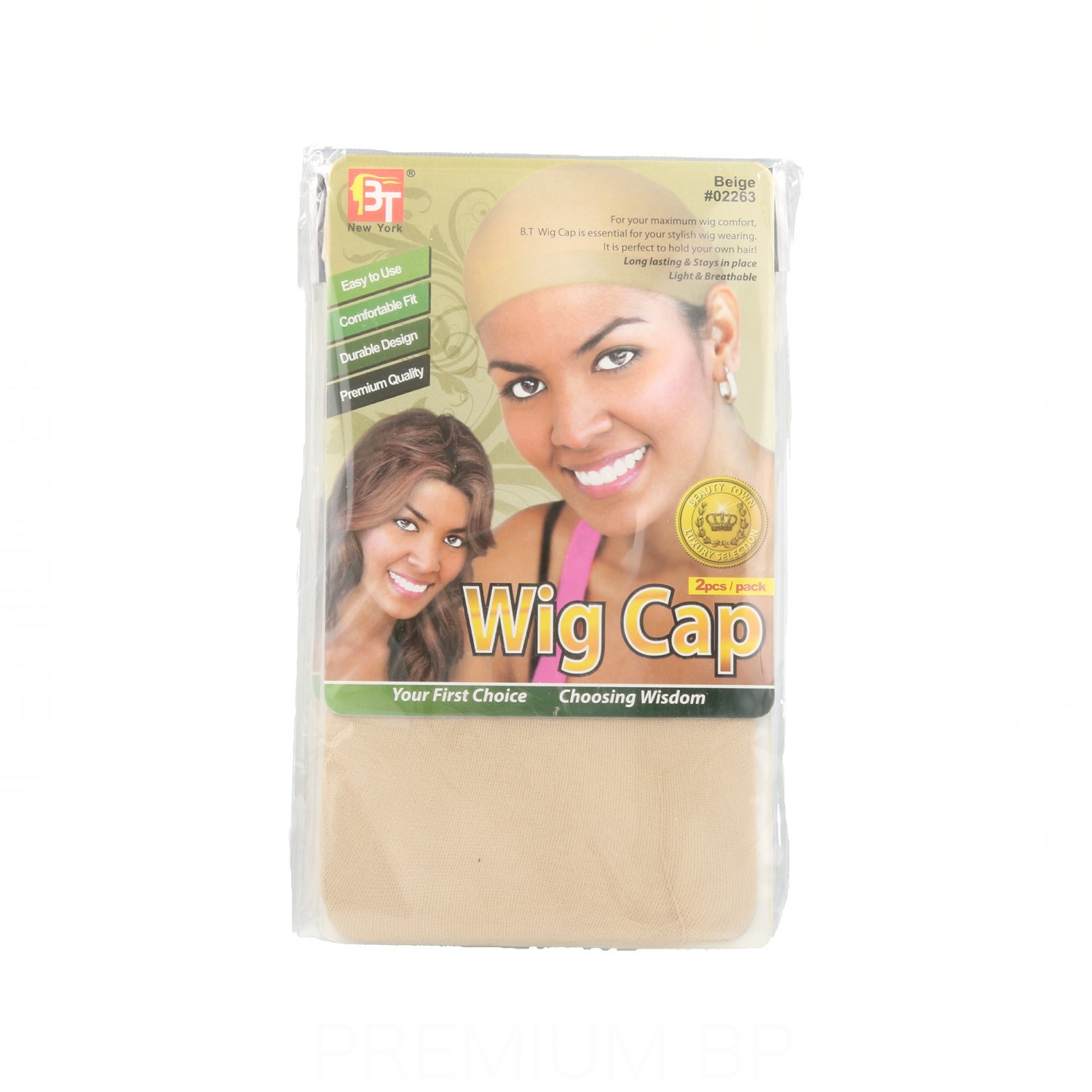 Beauty Town Wig Cap Beige 2 unidades